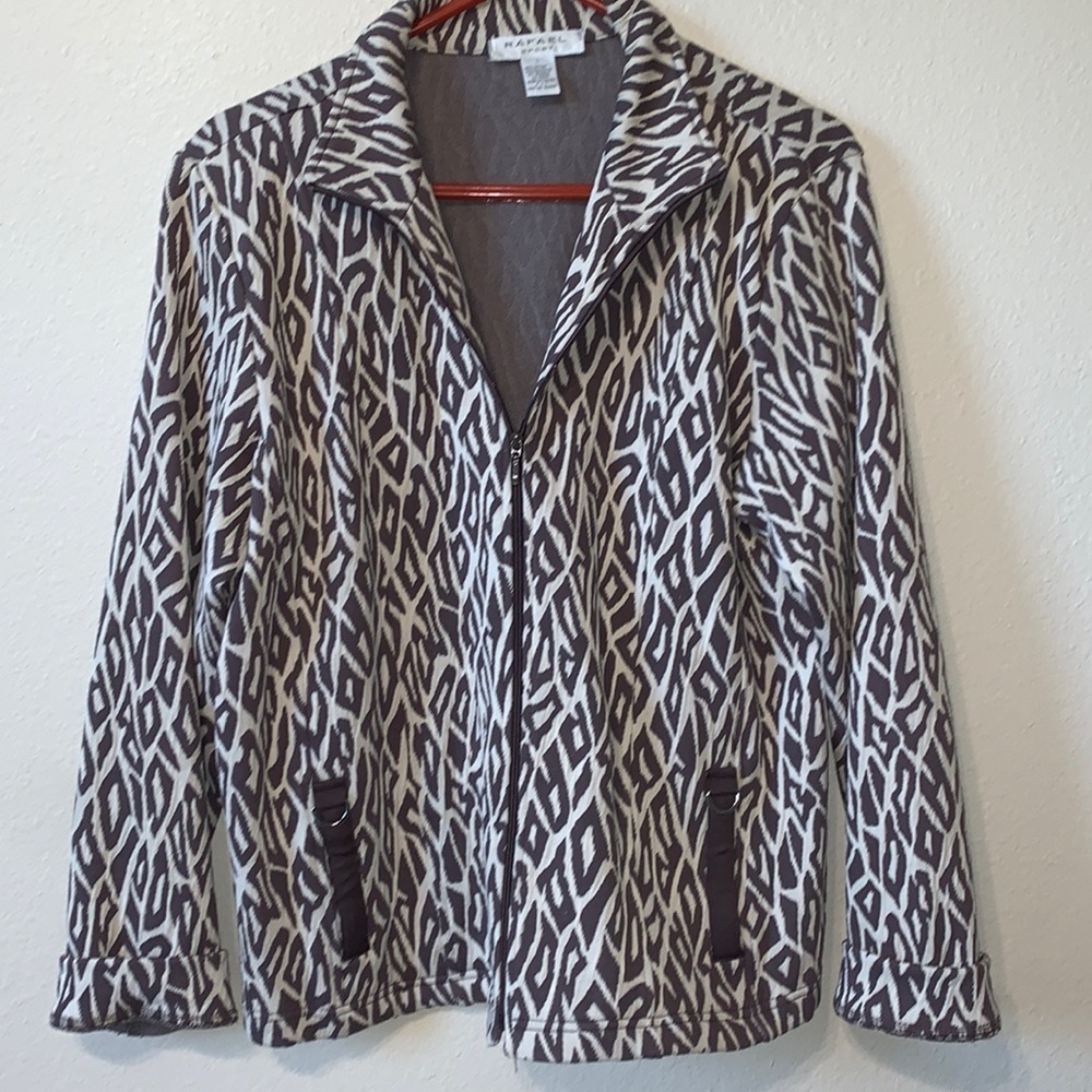 Rafael Sport brown and crème jacket, like new